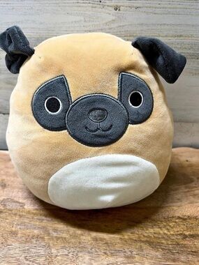 Squishmallows Prince the Pug Plush in Yellow & Black